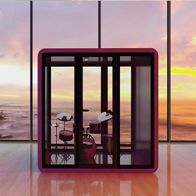 Transparent Glass Silent Cabin Office Soundproof Room Movable Conference Cabin