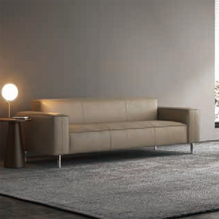 Office Reception Hall Leather Advanced Texture Sofa Combination