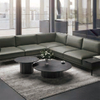 Office Reception Hall Leather Advanced Texture Sofa Combination