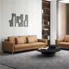 Italian Office Sofa And Coffee Table Combination Simple Modern Genuine Leather Business Reception And Reception